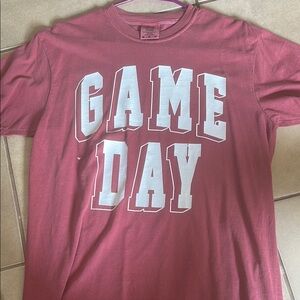 Gildan Red and White Short Sleeve Tee for Game Day